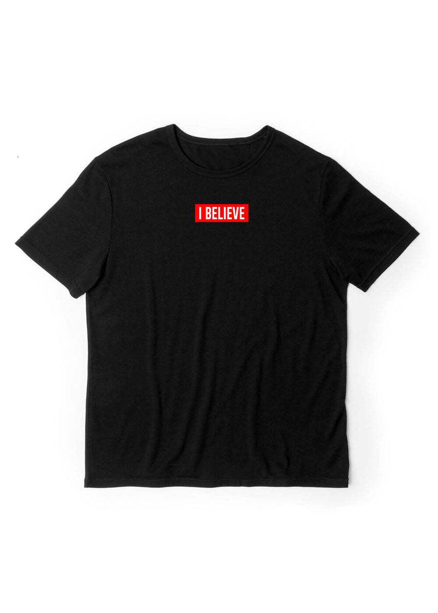 I Believe | Black Shirt – QuezzWorld