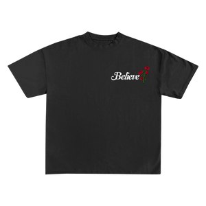 Believe In Yourself Rose Shirt | Black