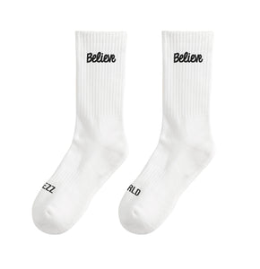 Believe Socks | Black/White