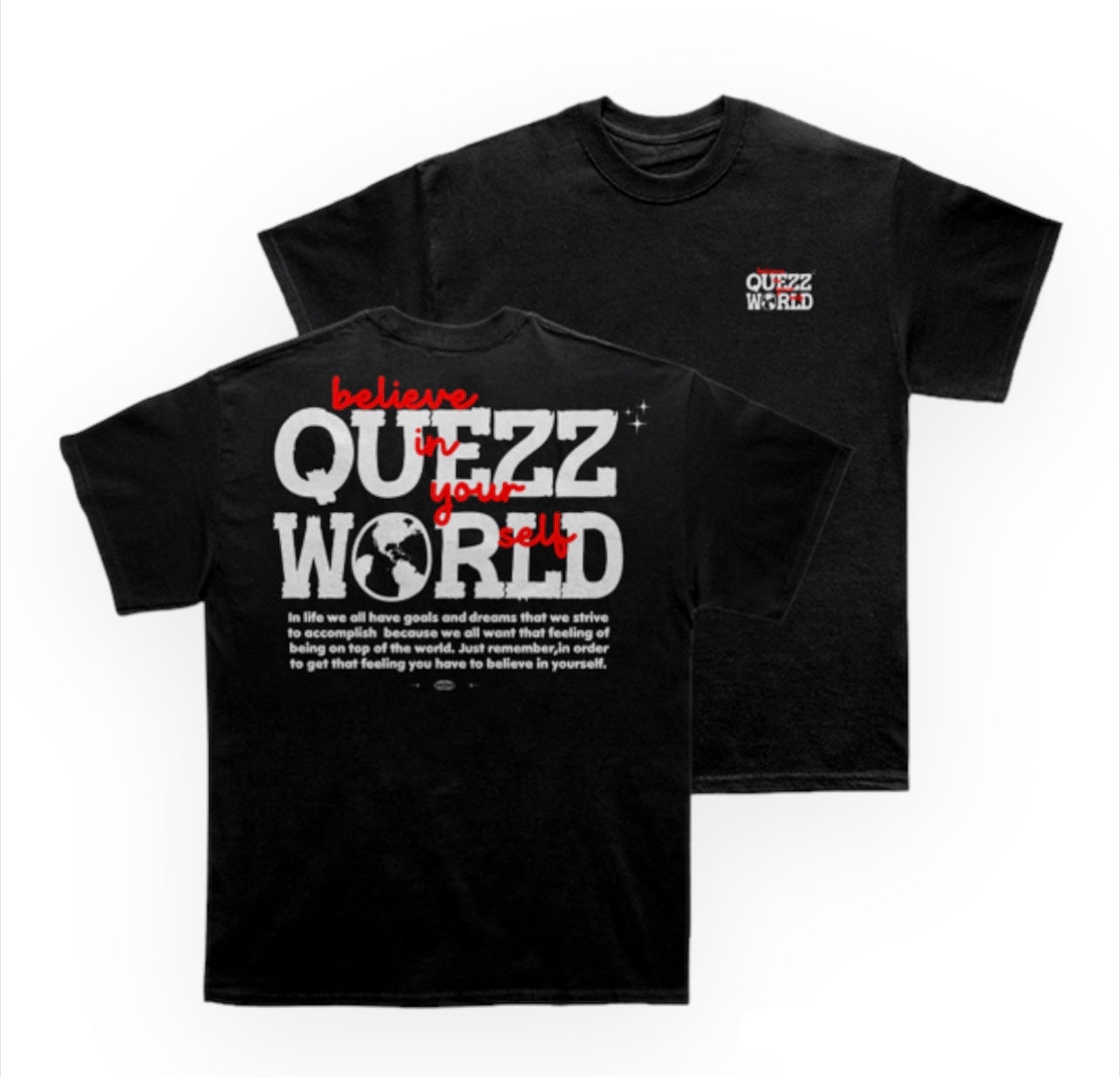 QuezzWorld Shirt | Black/Red