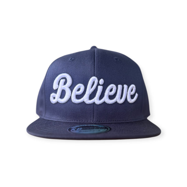 Believe Signature Snapback| Navy – QuezzWorld