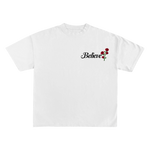 Believe In Yourself Rose Shirt | White