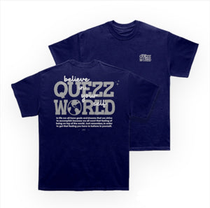 QuezzWorld Shirt | Navy/Grey