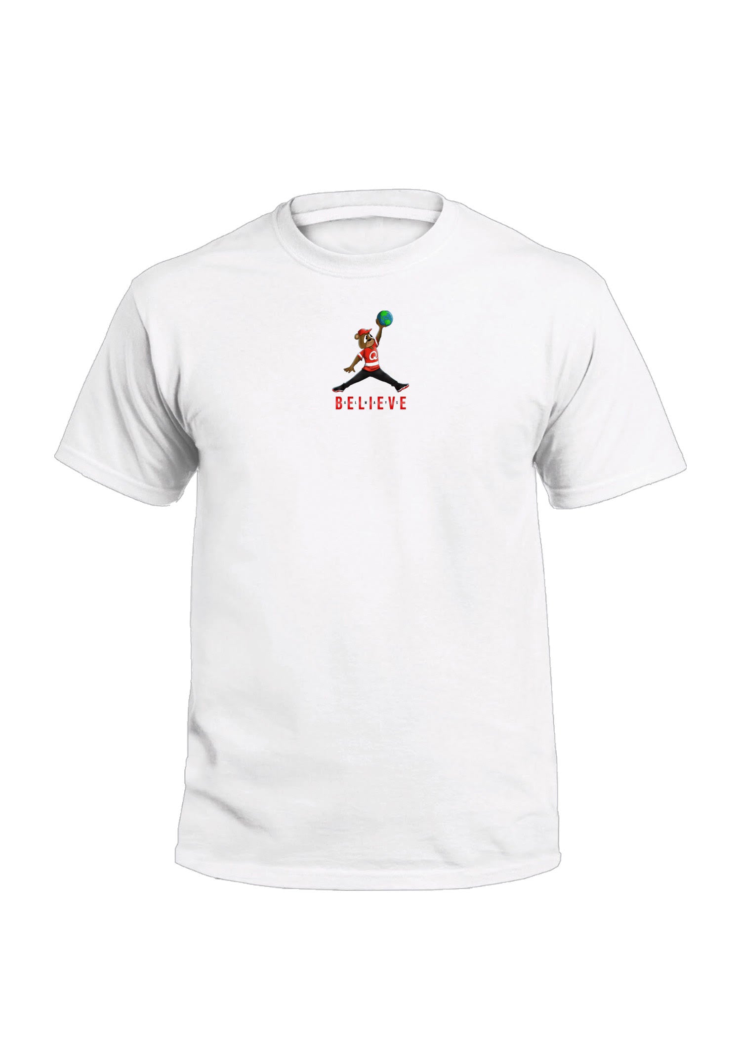 QuezzWorld Jump Man | White Shirt