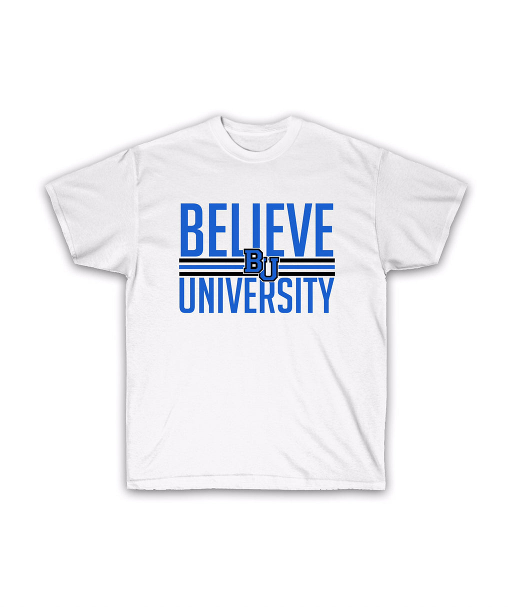 Believe University Shirt | White