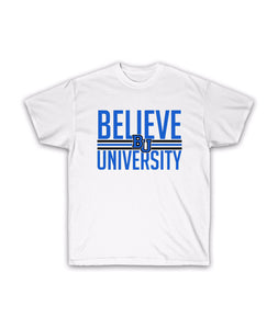 Believe University Shirt | White